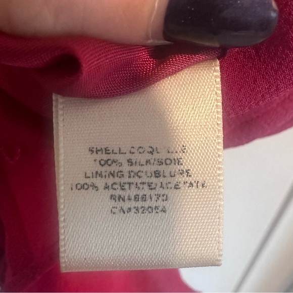 Anthropologie Moulinette Soeurs Sleeveless Magenta Ruffle Mini Dress Size 6 - Picture 4 of 7